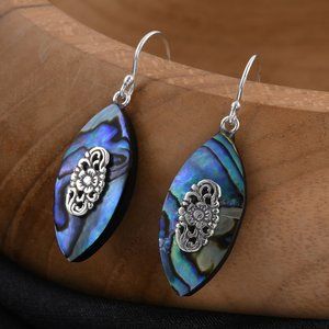 Abalone Shell Fancy Earrings in Sterling Silver